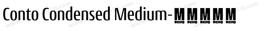 Conto Condensed Medium字体转换